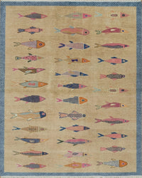 Shop Fish Rugs: Koi Pond & Fish Design Rugs |Hand Knotted Fish Rug
