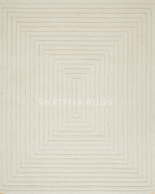 Monochrome Striped Rug