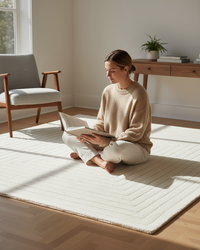 Monochrome Striped Rug