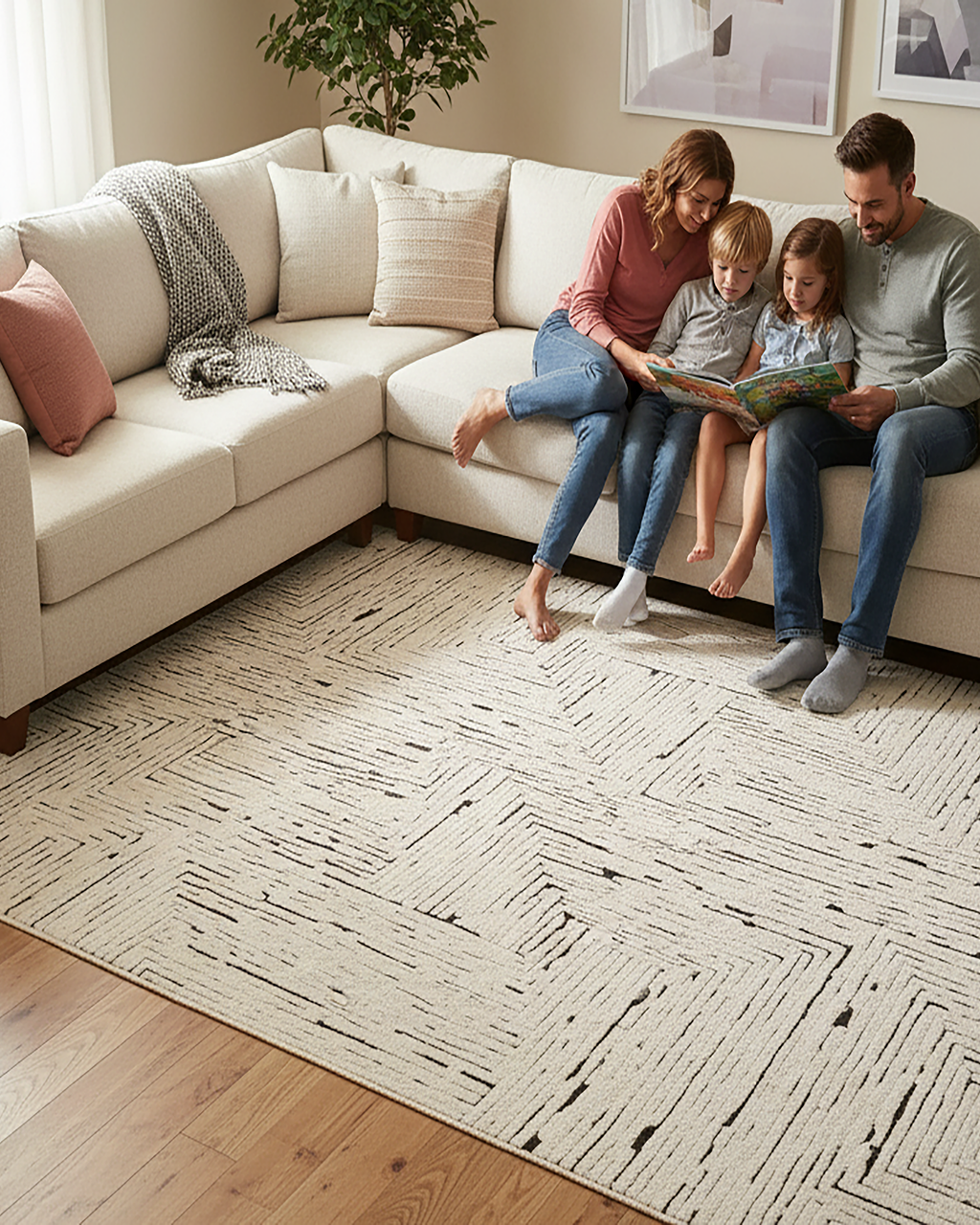Maze Rug | Custom HandKnotted Wool & Silk Rug | Buy Designer Rug Online