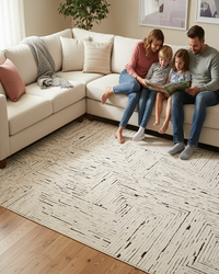 Maze Rug | Custom HandKnotted Wool & Silk Rug | Buy Designer Rug Online