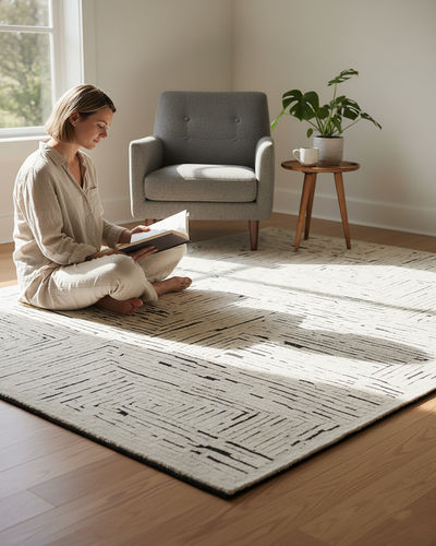 Maze Rug | Custom HandKnotted Wool & Silk Rug | Buy Designer Rug Online
