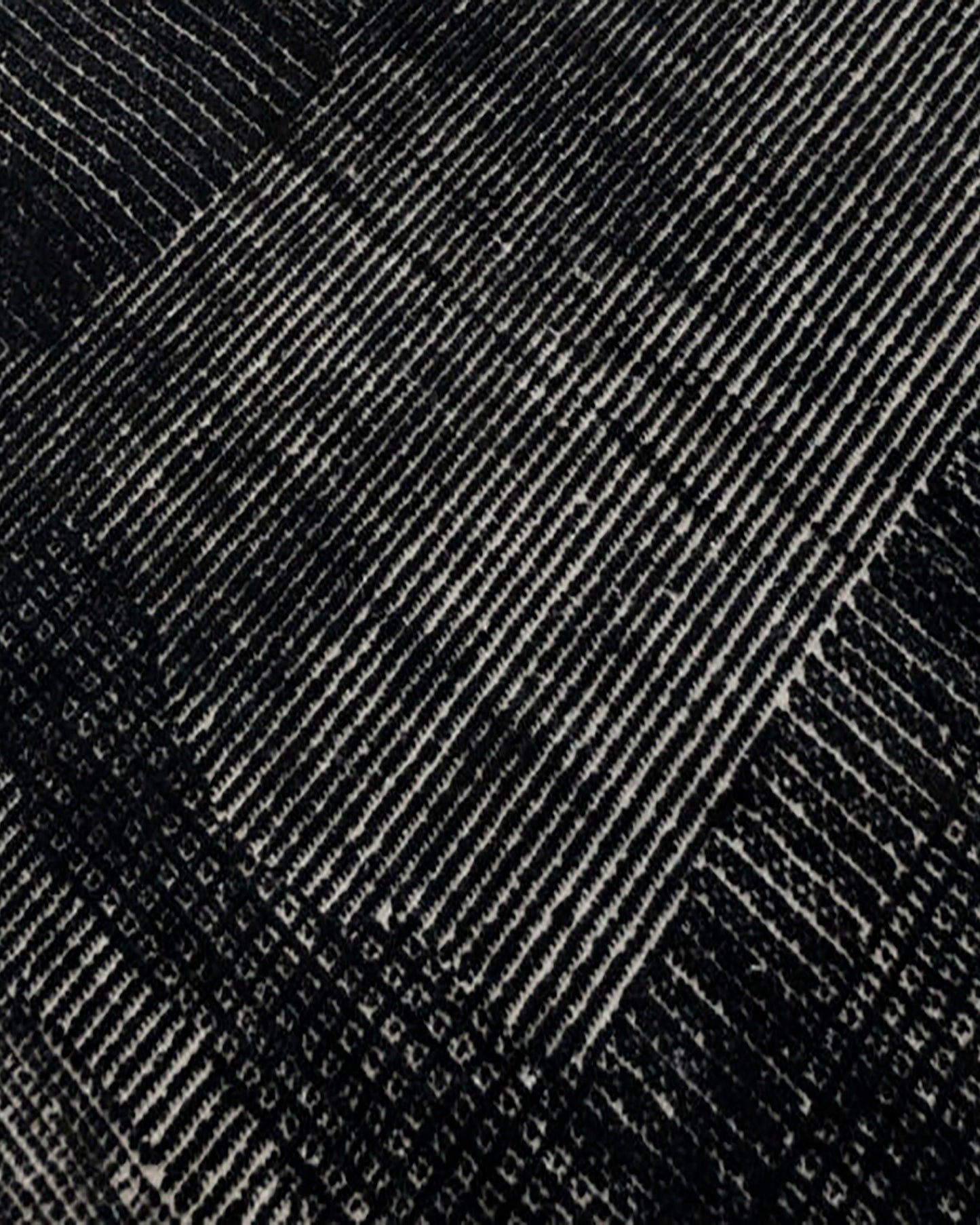 Obsidian Rug Black | Obsidian Area Rug | Hand Knotted Area Rug