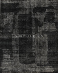 Obsidian Rug Black | Obsidian Area Rug | Hand Knotted Area Rug