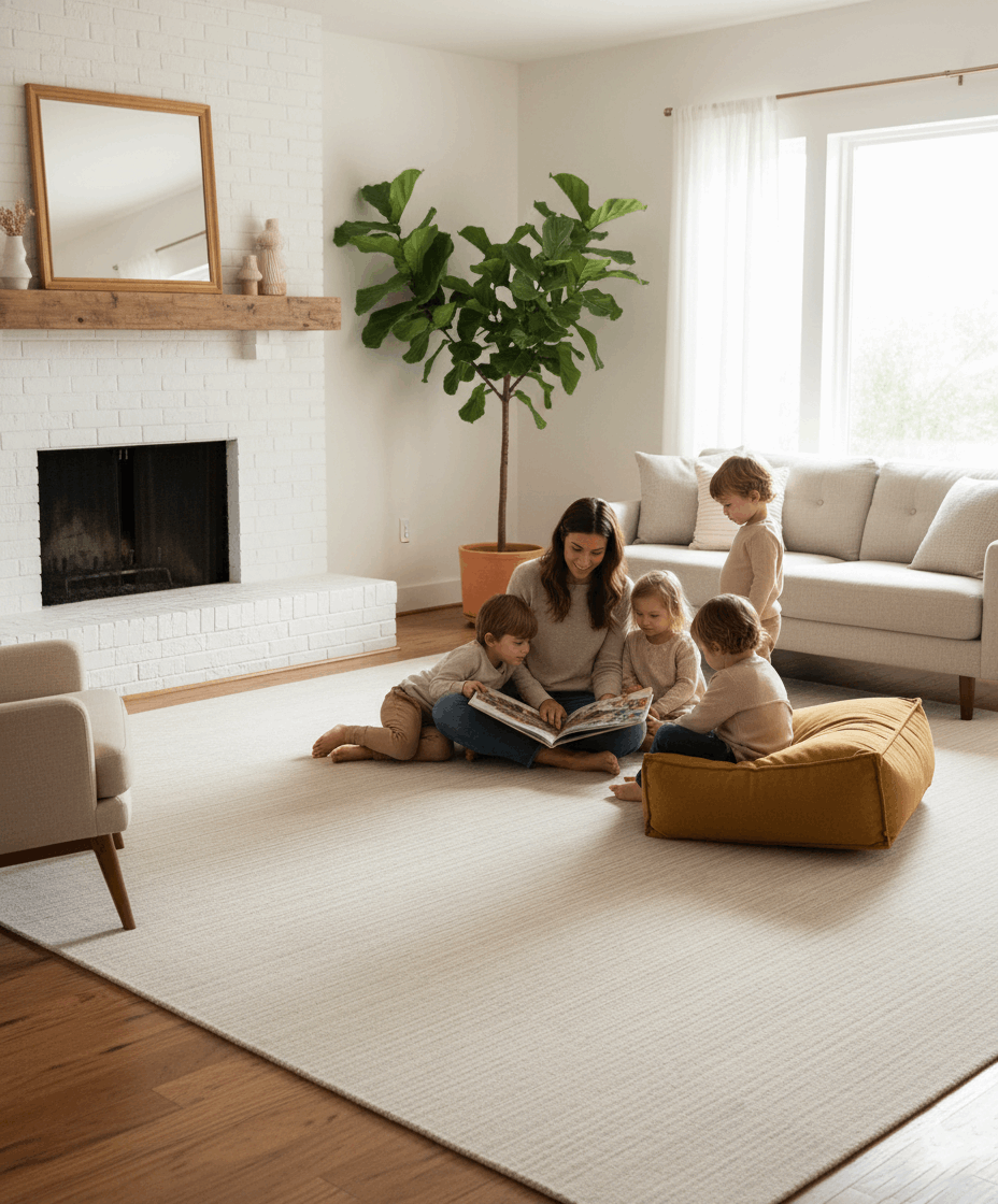 Haven Linear Rug | Linen Rug | Liner Rug