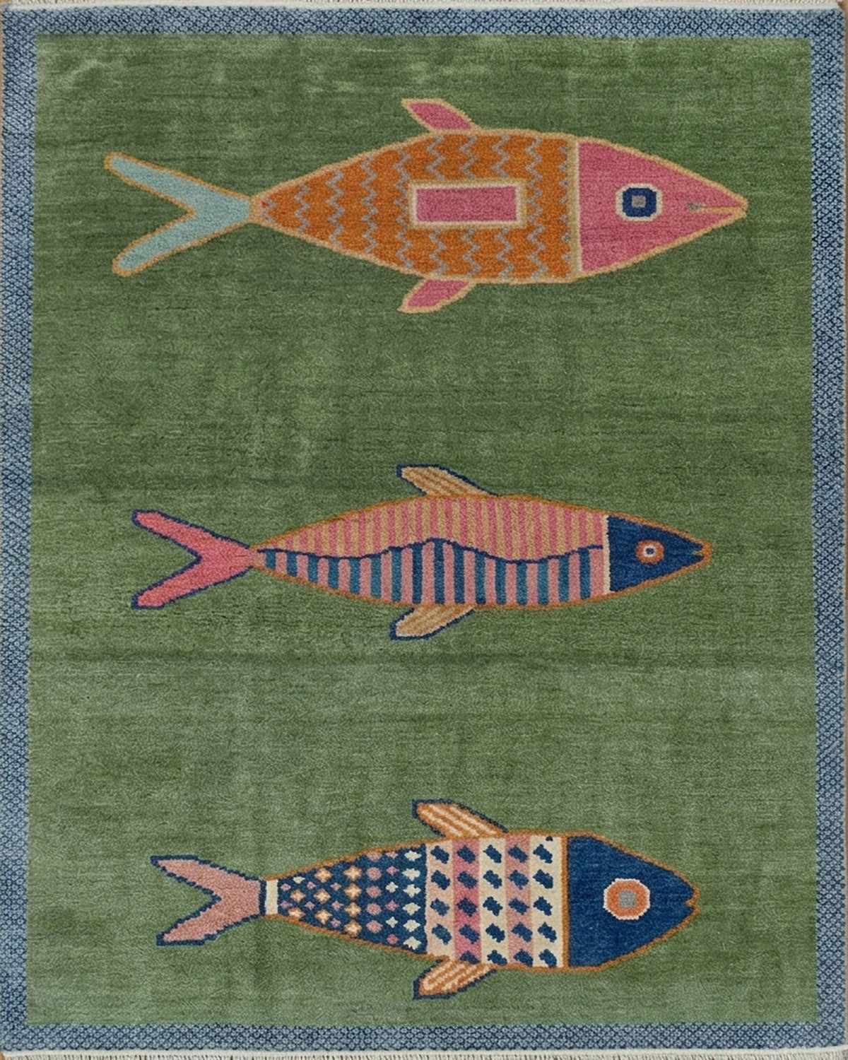 Shop Koi Fish Rugs | Handcrafted Pond & Runner Styles Fish Rugs