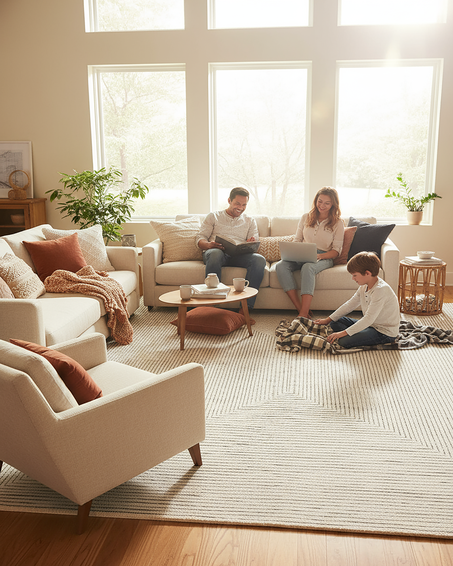 Stripe exquisite rug