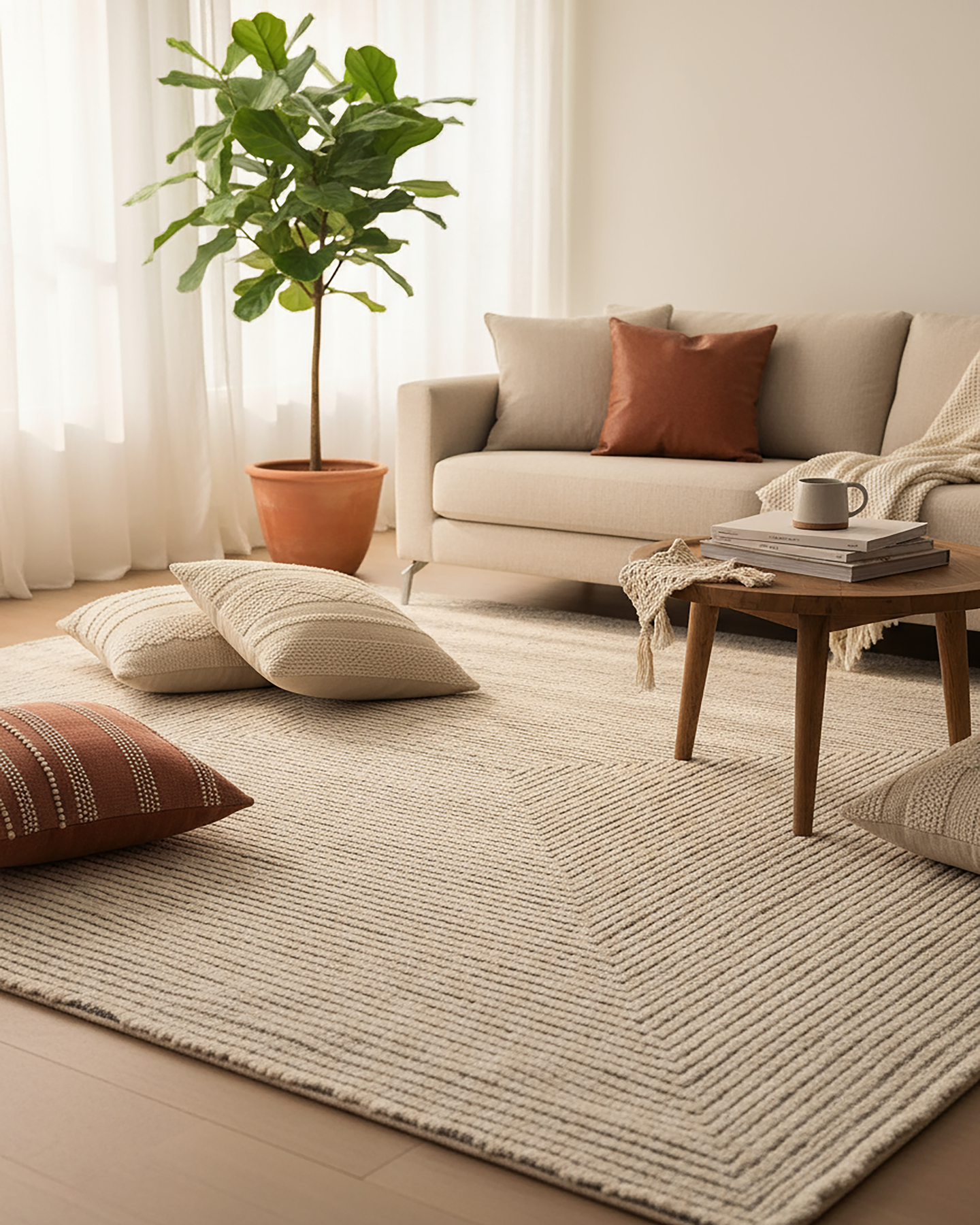 Stripe exquisite rug