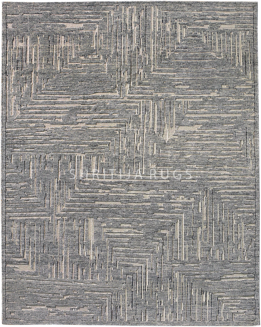 Irradiant Ivory Charcoal Rug